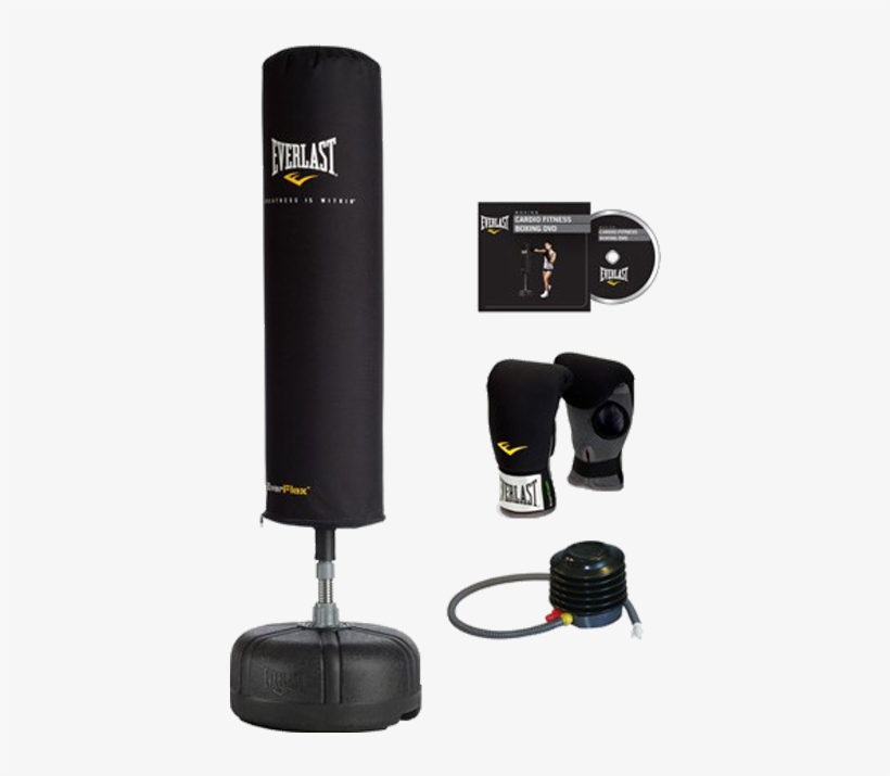 Everlast Everflex Cardio Strike Bag Kit Kickboxing - Everlast Free Standing Punch Bag, transparent png #4067962