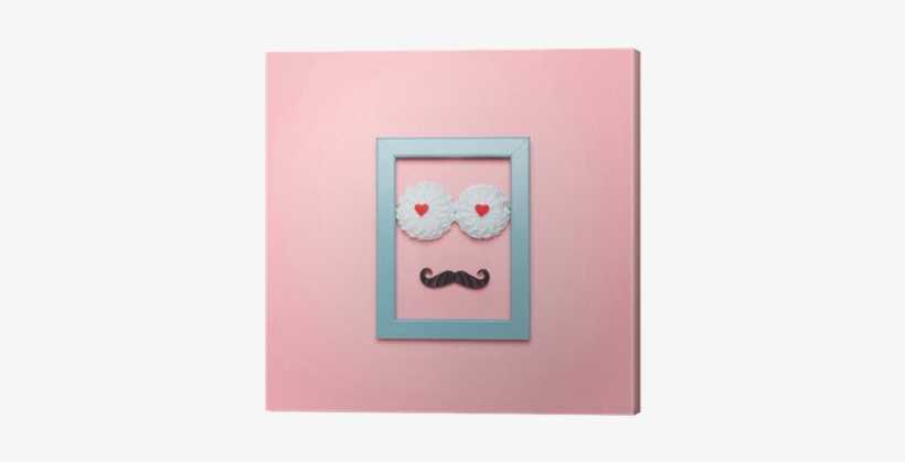 Sweet Hipster Man Canvas Print • Pixers® • We Live - Painting, transparent png #4068025