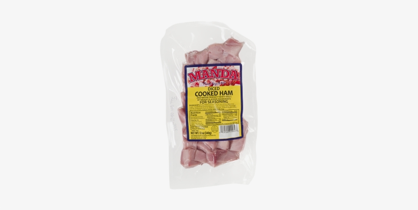 Ham - Manda Diced Cooked Ham, 12 Oz, transparent png #4068102