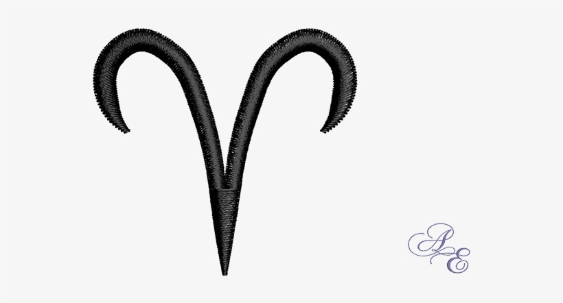 A Single Color Symbol For The Aries Zodiac Sign - Art, transparent png #4068158