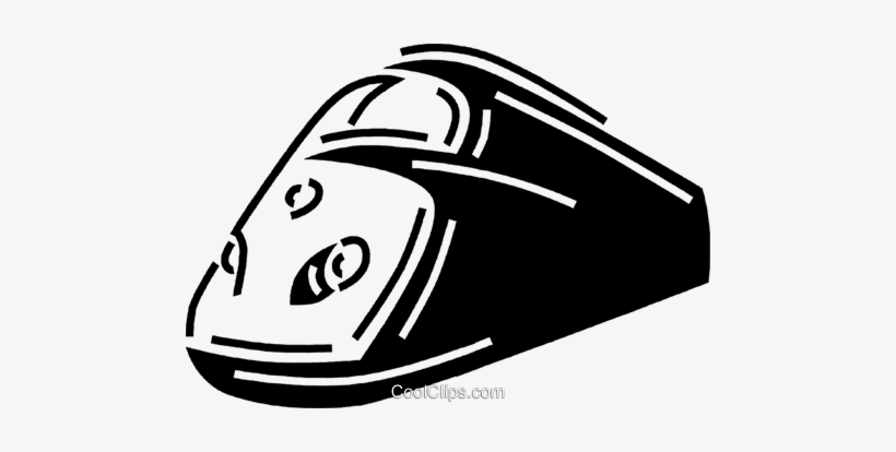 Bullet Train Royalty Free Vector Clip Art Illustration - Trem Bala Vetor Png, transparent png #4068368