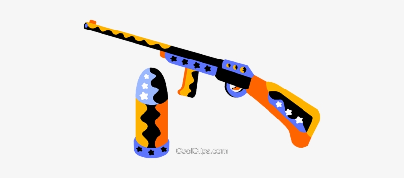 Machine Gun With Bullet Royalty Free Vector Clip Art - Machine Gun, transparent png #4068638