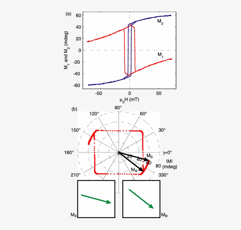 Magnetization Curves For M 1 And M 2 In 7 @bullet Off - Magnetization, transparent png #4068874