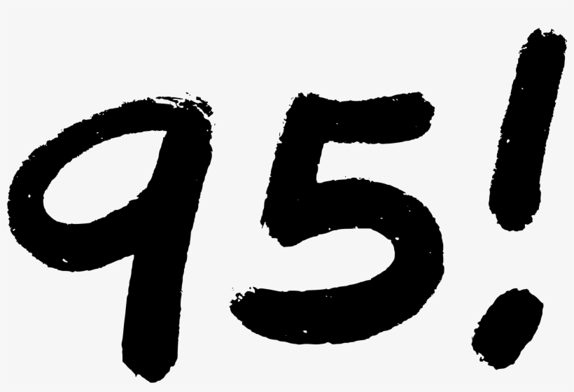 This Free Icons Png Design Of 95 Score, transparent png #4068948