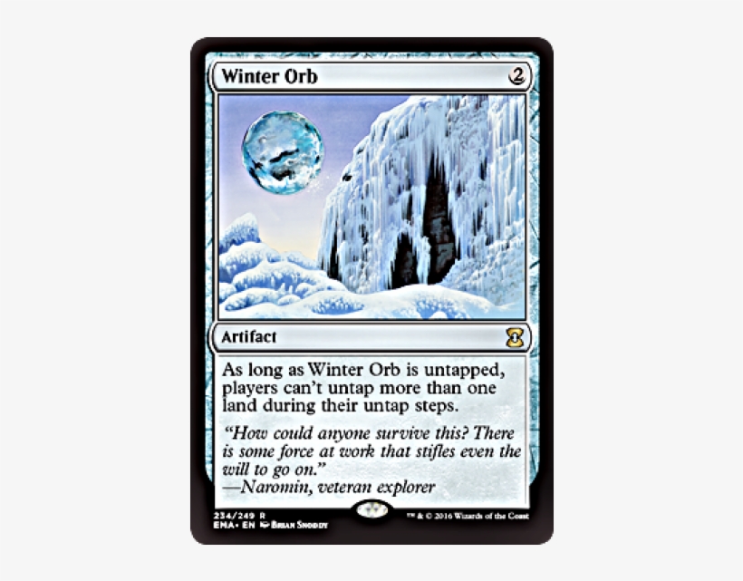 Foil Winter Orb Eternal Masters English - Winter Orb Mtg, transparent png #4069195
