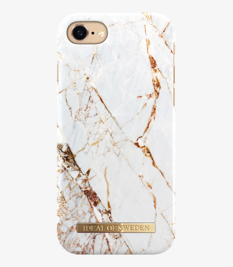 Ideal "carrara Gold" Marble Style Fashion Case For - Ideal Of Sweden Iphone 7, transparent png #4069641