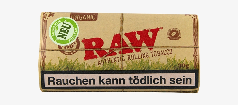 Raw Organic Tobacco Pack - Raw Natural Authentic Tobacco Classic, transparent png #4069666
