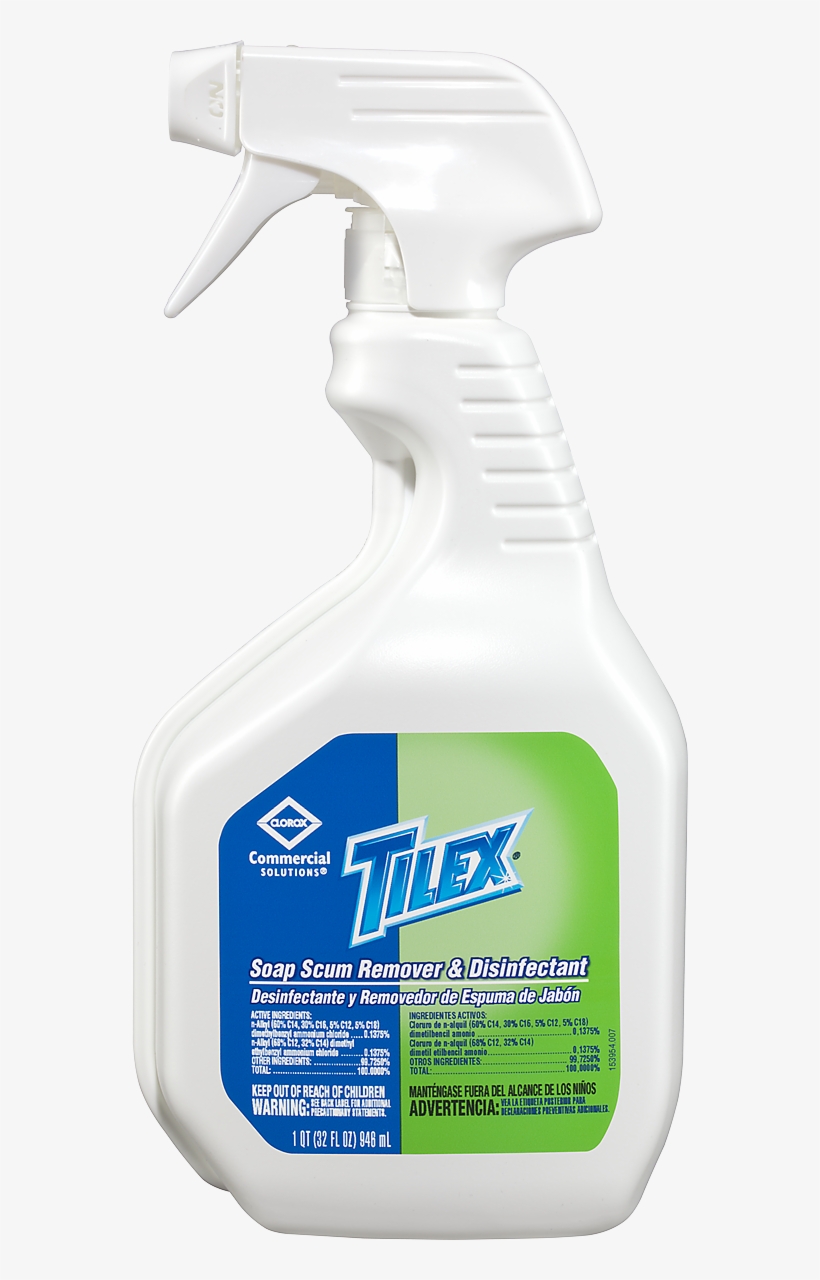 Clorox Tilex Soap Scum Remover And Disinfectant, Unscented,, transparent png #4070380