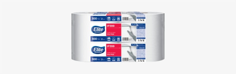 Elite Jumbo Plus Hoja Simple Extra Blanca De 300m - Non Touch Toalla Elite, transparent png #4070414
