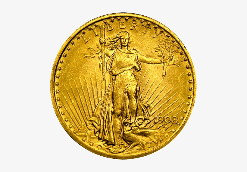 $20 Saint-gaudens Gold Coin - Gold Rare Coins Png, transparent png #4070430