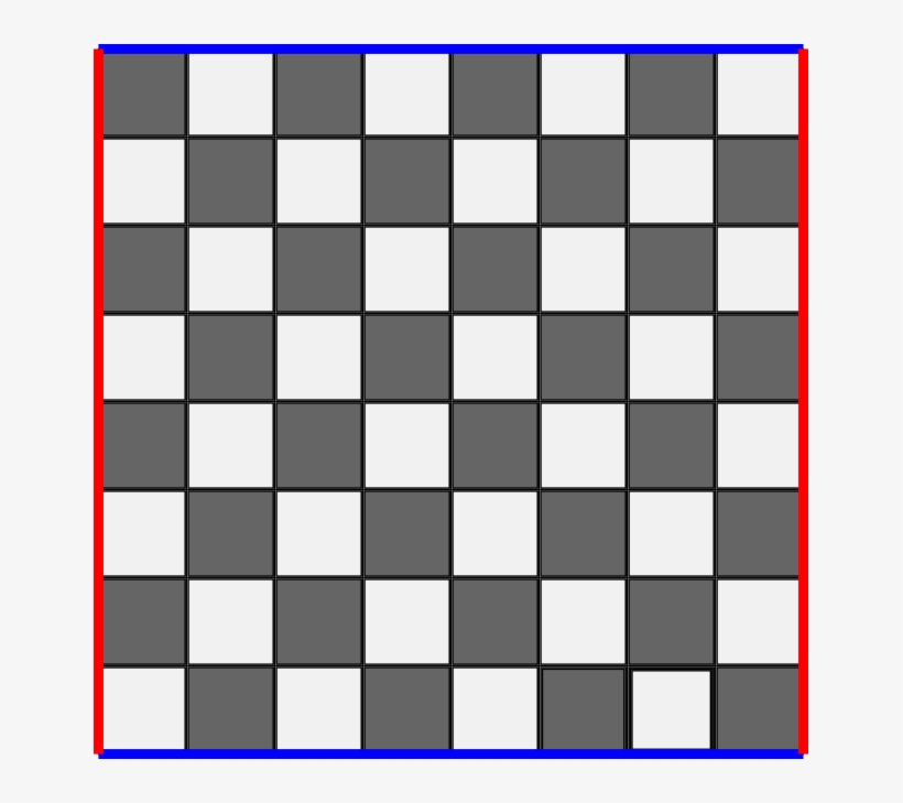 A Boring Euclidean Chess Board Is A Tiling Of Squares - Поставить За 5 Ходов Мат, transparent png #4070433