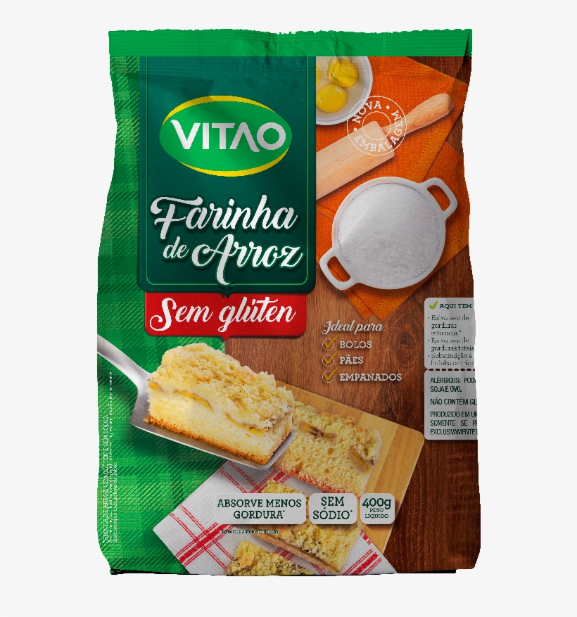 Farinha De Arroz Vitao - Farinha De Linhaça Marrom Vitao 200g, transparent png #4070550