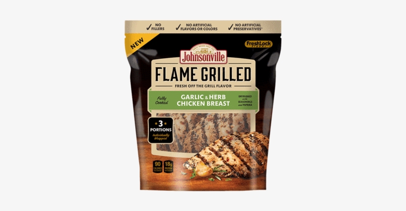 Johnsonville Flame Grilled Chicken Breast - Johnsonville Flame Grilled Chicken, transparent png #4070552