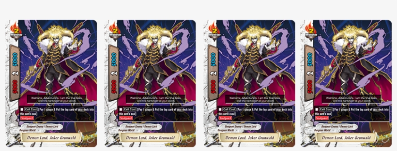 Demon Lord, Joker Grunwald ﻿expansion：promotional Cards﻿ - Buddyfight Dungeon World Adventurer Cards, transparent png #4070735