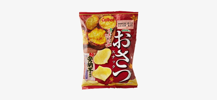 Puffy Sweet Potato Chips - カルビー 50g紫おさつスナックはちみつバター風味, transparent png #4071843