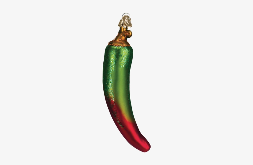 Red Green Chili Pepper Ornament Old World Christmas, transparent png #4072109