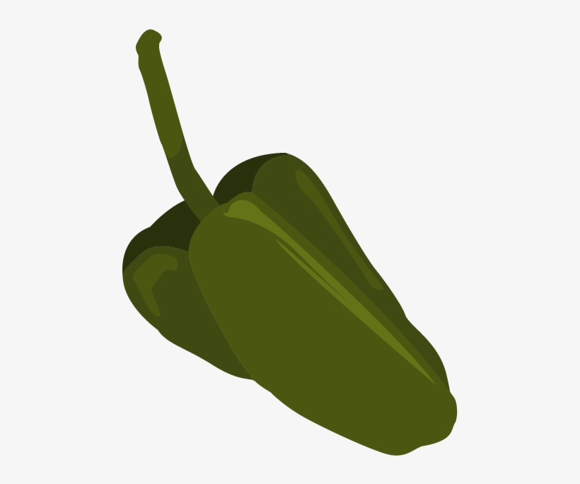 Chile Clipart Poblano Pepper - Poblano, transparent png #4072333