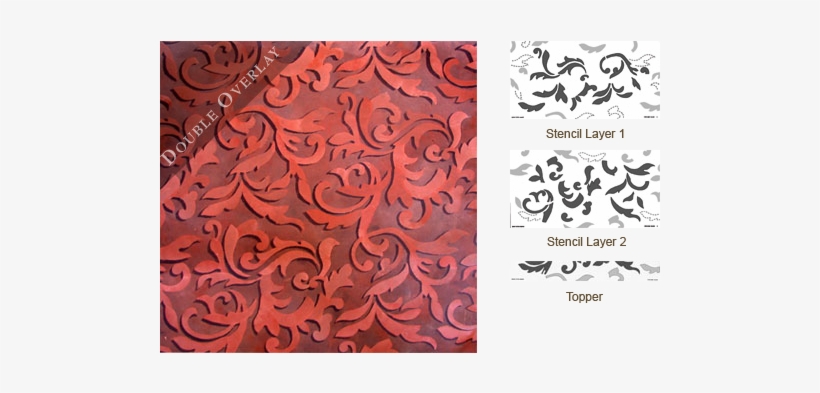 Wallovers Stephanie\'s Damask Topper - Motif, transparent png #4072382