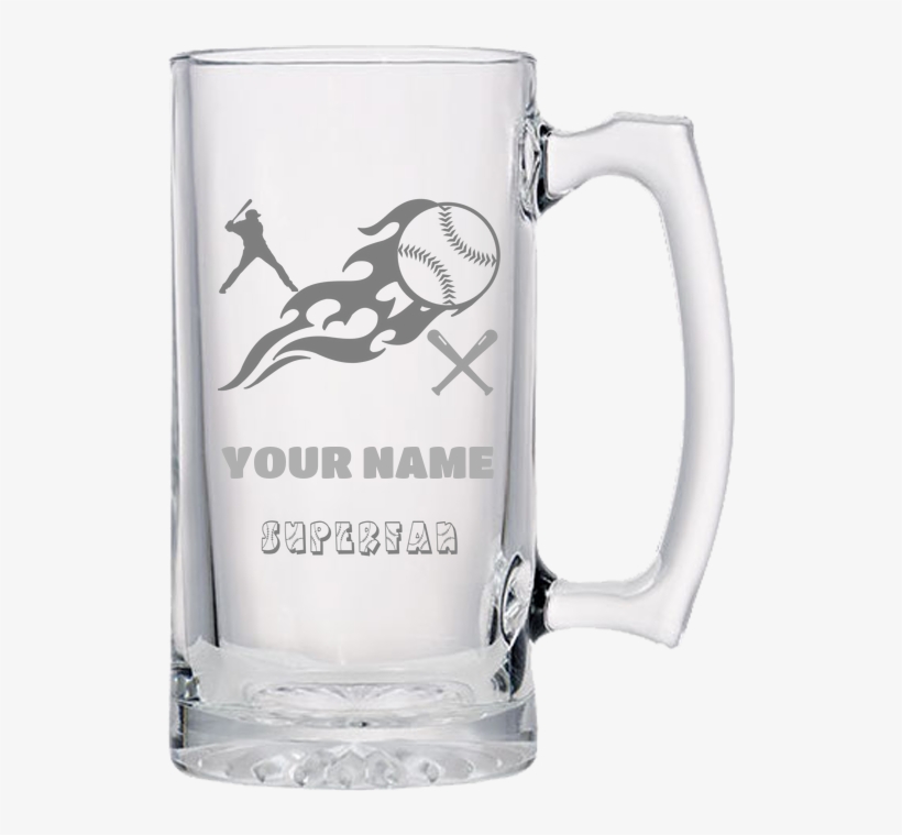 Beer Mugs - Baseball Superfan - Beer Glassware, transparent png #4072452