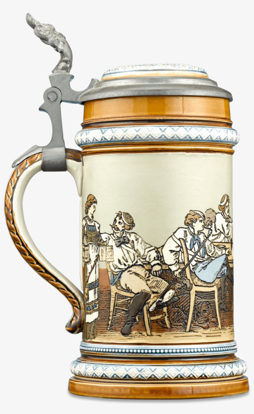 Mettlach Tavern Beer Stein, transparent png #4072480
