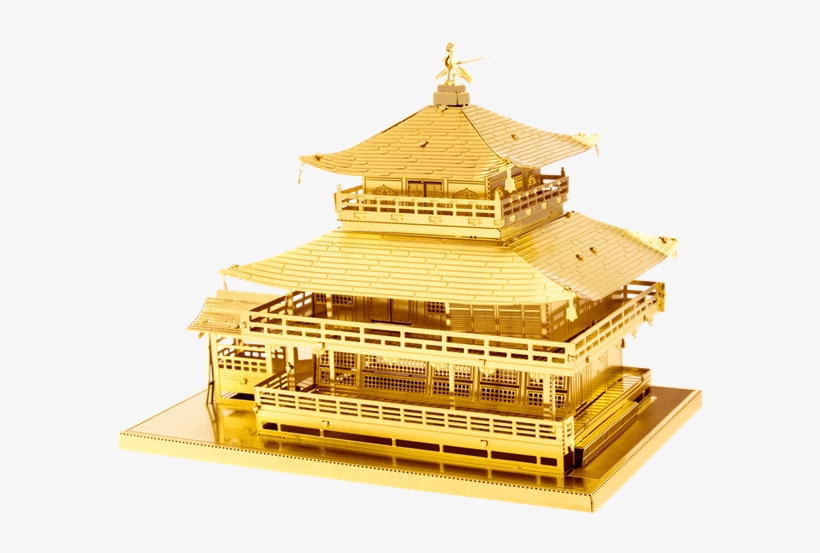 Picture Of Gold Kinkaku-ji - Fascinations Metalearth - Gold Kinkaku-ji, transparent png #4072538