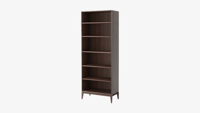 Solid Wood Bookshelf With Spacious Shelves - Bookcase, transparent png #4072842