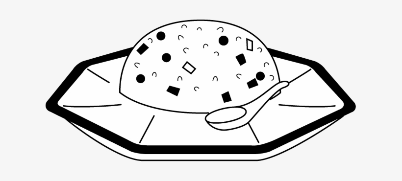 Fried Rice Cliparts Free Download Free On - Fried Rice Black And White, transparent png #4072884