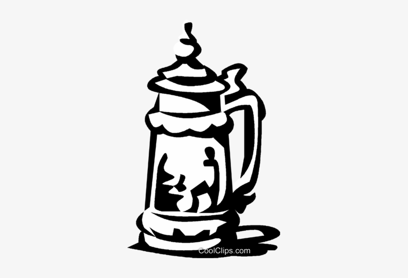 Beer Stein Royalty Free Vector Clip Art Illustration - Clip Art, transparent png #4072887