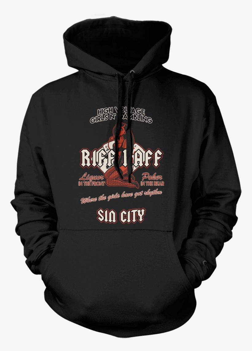 Ac/dc Inspired Riff Raff Strip Club Sin City T-shirt - Bowhunting Hoodie, transparent png #4073091
