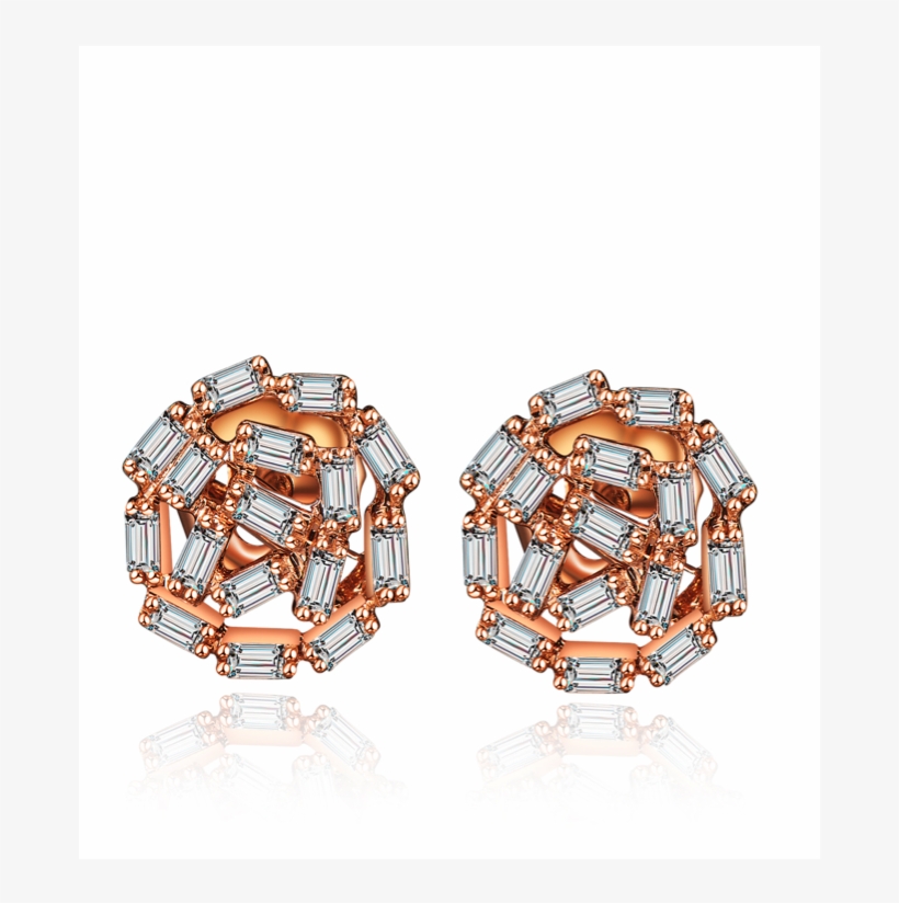 Passion Diamond Stud Earrings - Earring, transparent png #4073320