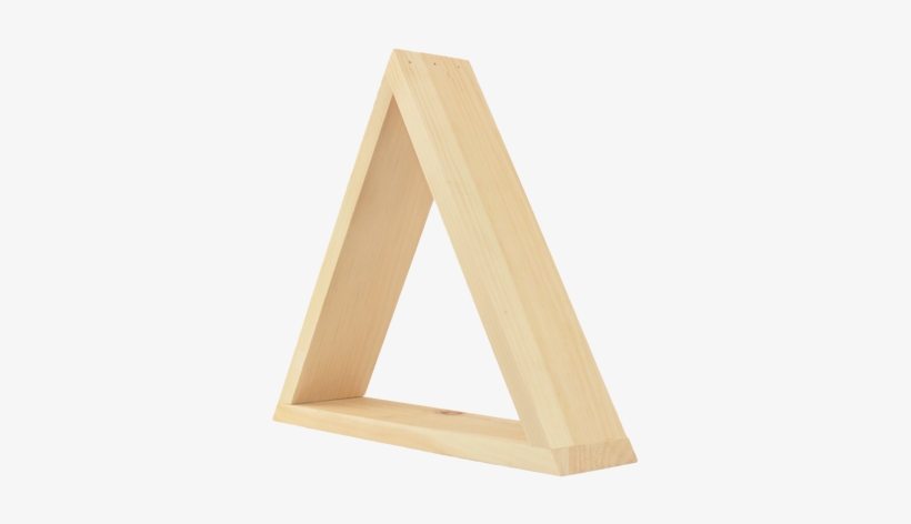 Upgrade Display Surfaces With Our Wooden Triangle Floating - Plywood, transparent png #4073321