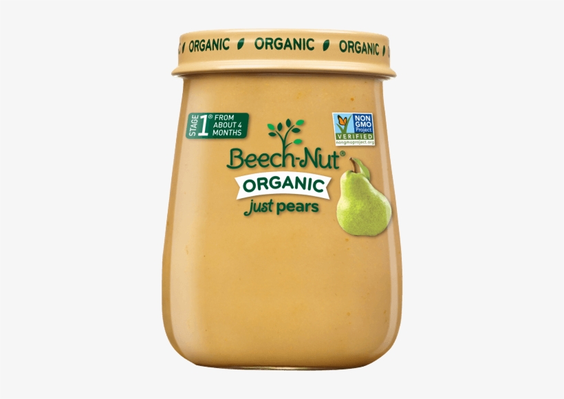 Organic Just Pears Jar - Beechnut Organic Pears, transparent png #4073598