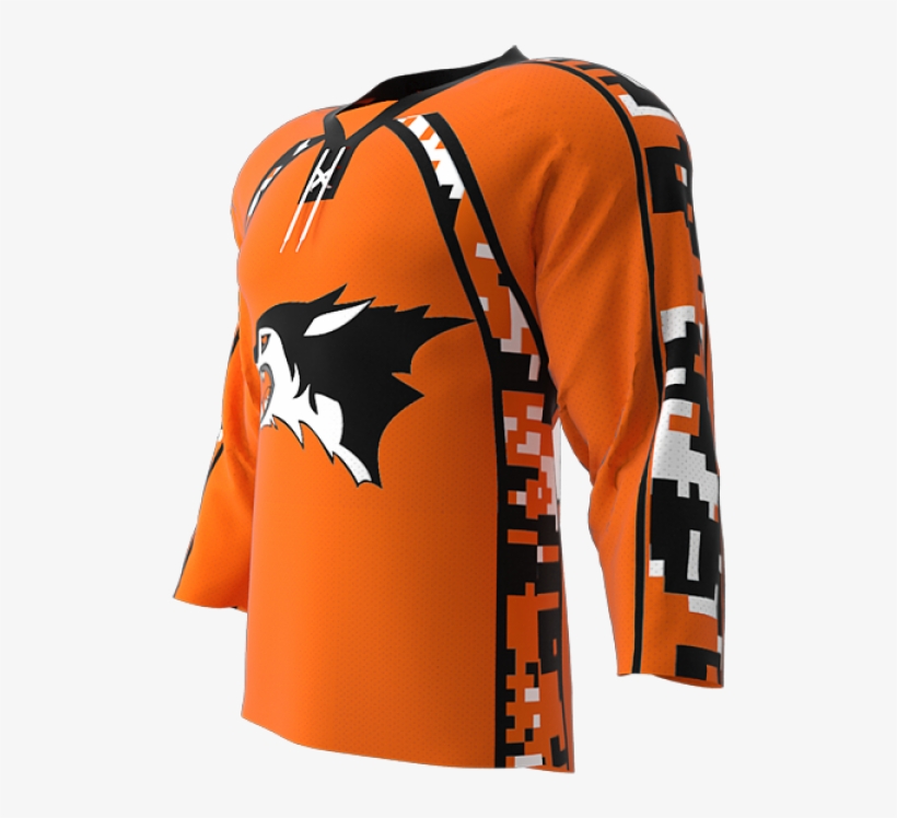 Enforcer Pro Ice Hockey Jersey W/ Lace Neck - Hockey Jersey, transparent png #4073648