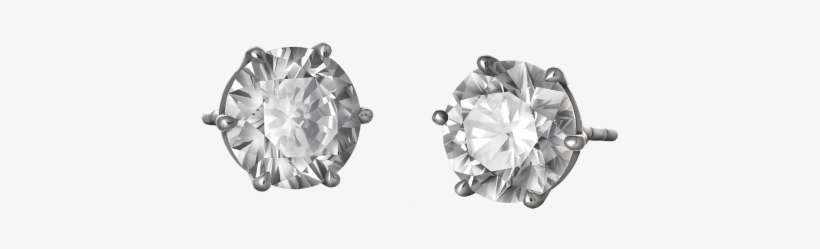 Diamond Stud - Earrings, transparent png #4074252