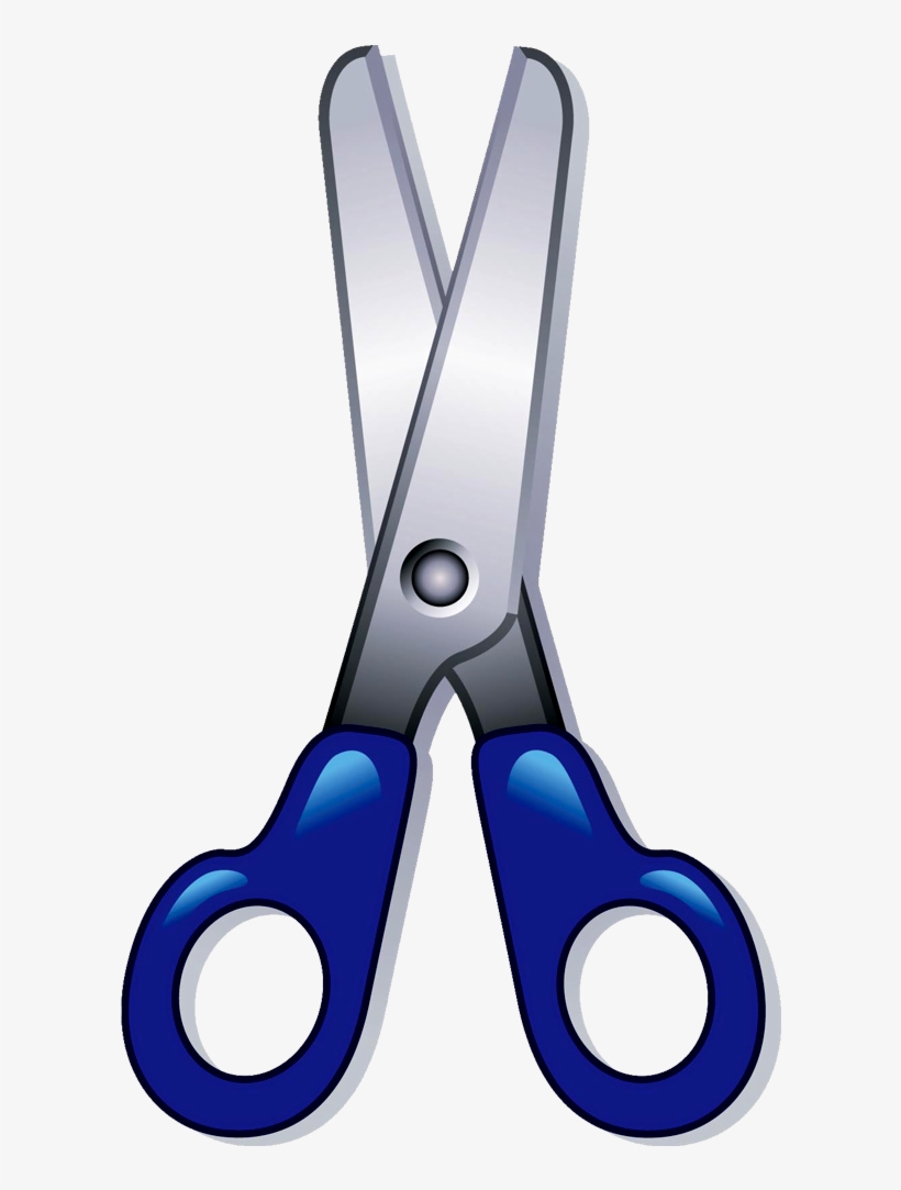 Tesoura Escolar Em Png - Utiles Escolares Cartoon, transparent png #4074588