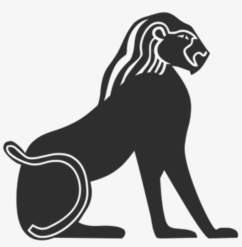 Ancient Egyptian Lion Symbols, transparent png #4074886