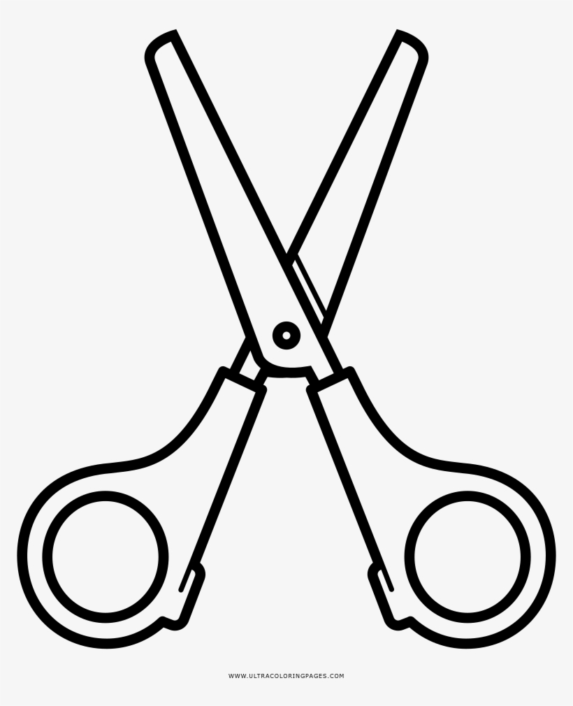 Practical Scissors Coloring Page Ultra Pages - Scissors For Coloring, transparent png #4075139