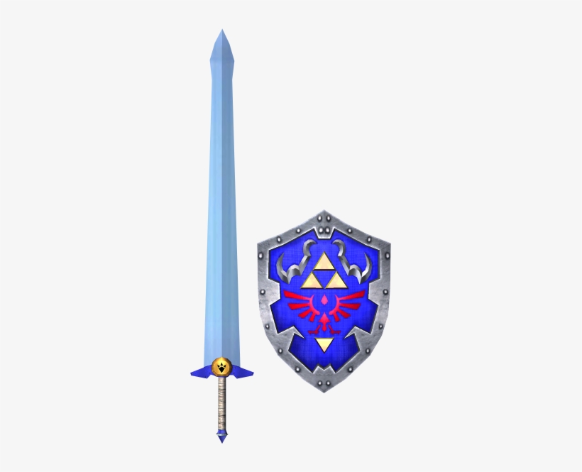 Biggoron's Sword And Hylian Shield - Biggoron Sword Soul Calibur 2, transparent png #4075386
