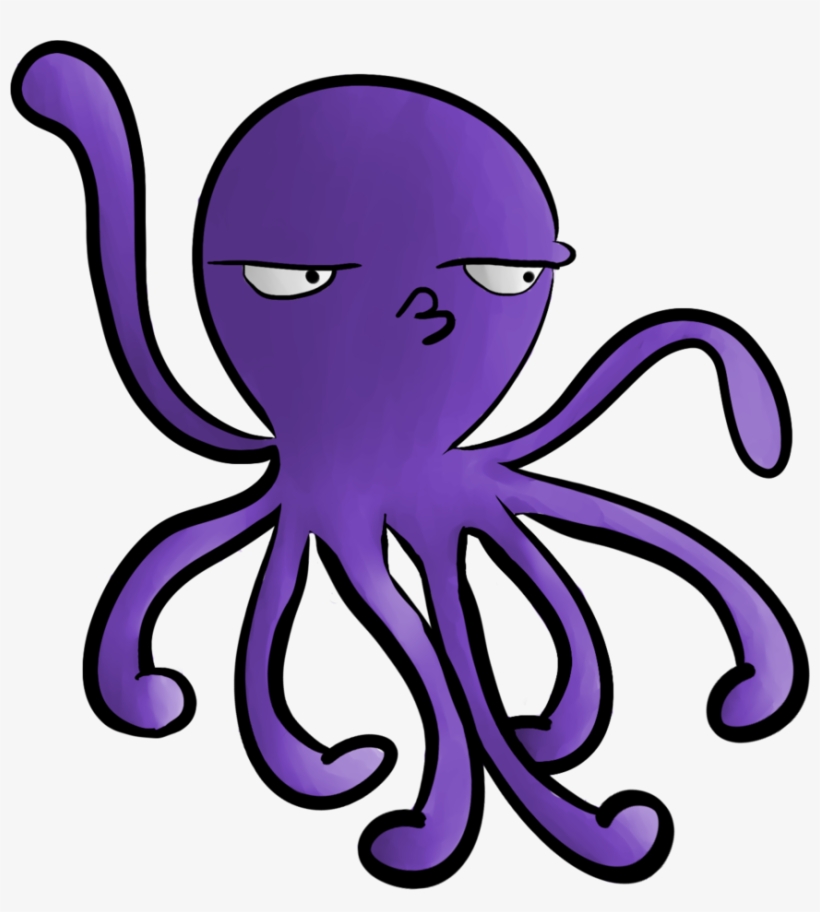 Octopus - Purple Octopus Real Transparent, transparent png #4075649