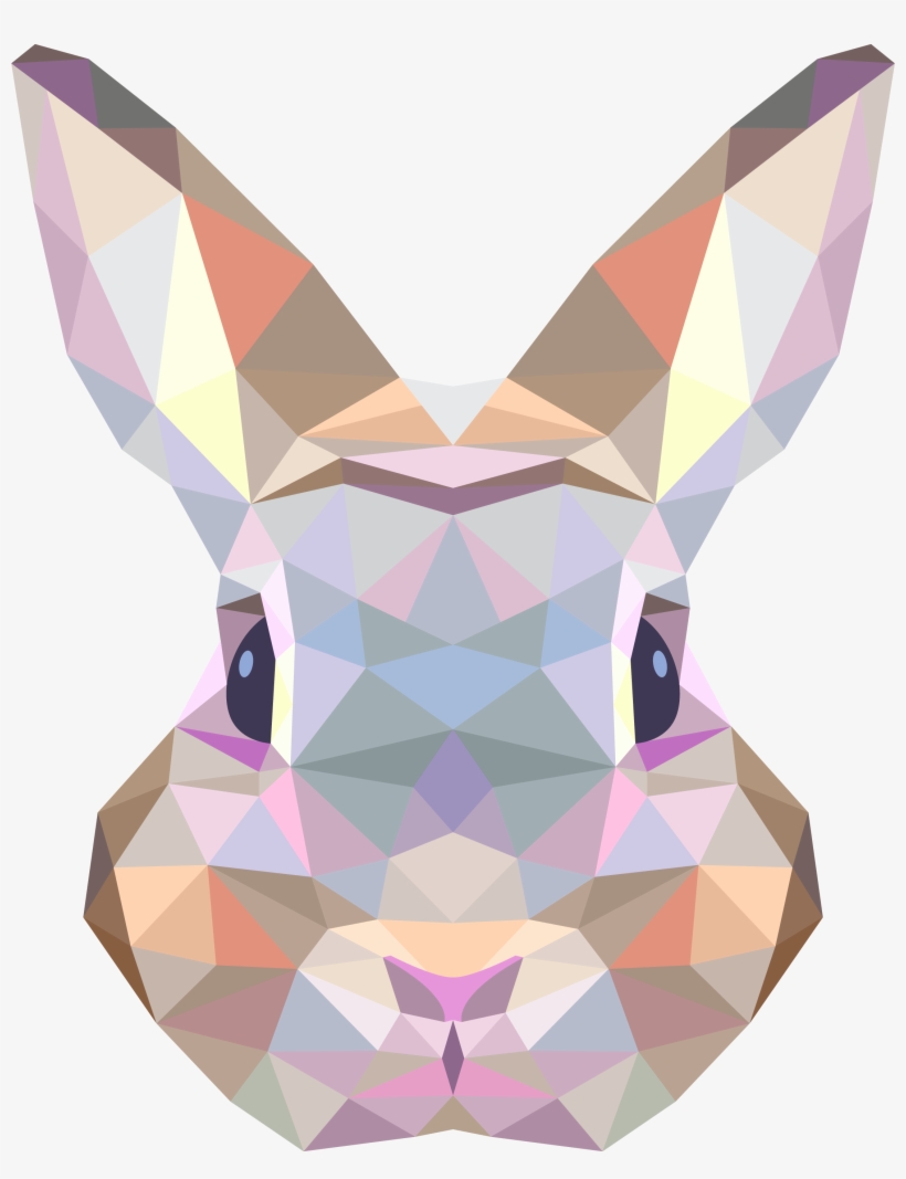 Rabbit Clipart Png Image - Funlife Rabbit Canvas Art Print Painting Poster, Wall, transparent png #4075651