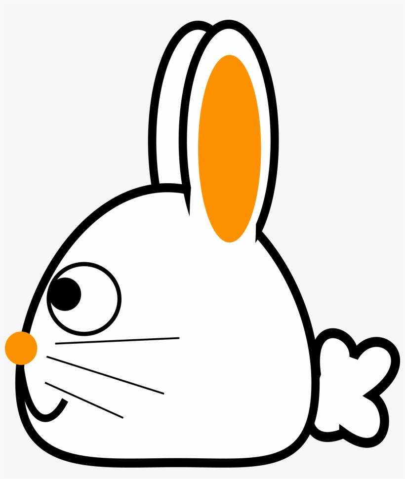 This Free Icons Png Design Of Spring Bunny Side Orange, transparent png #4075758