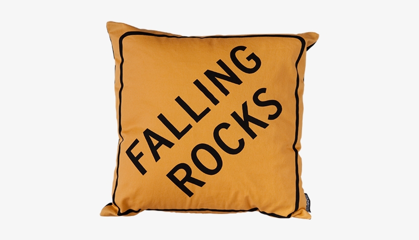 Falling Rocks Cushion - Alliantie Voeding In De Zorg, transparent png #4076273