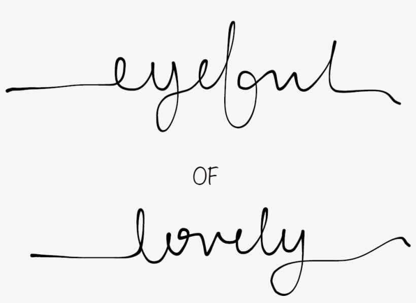 Eyeful Of Lovely - Calligraphy, transparent png #4076300
