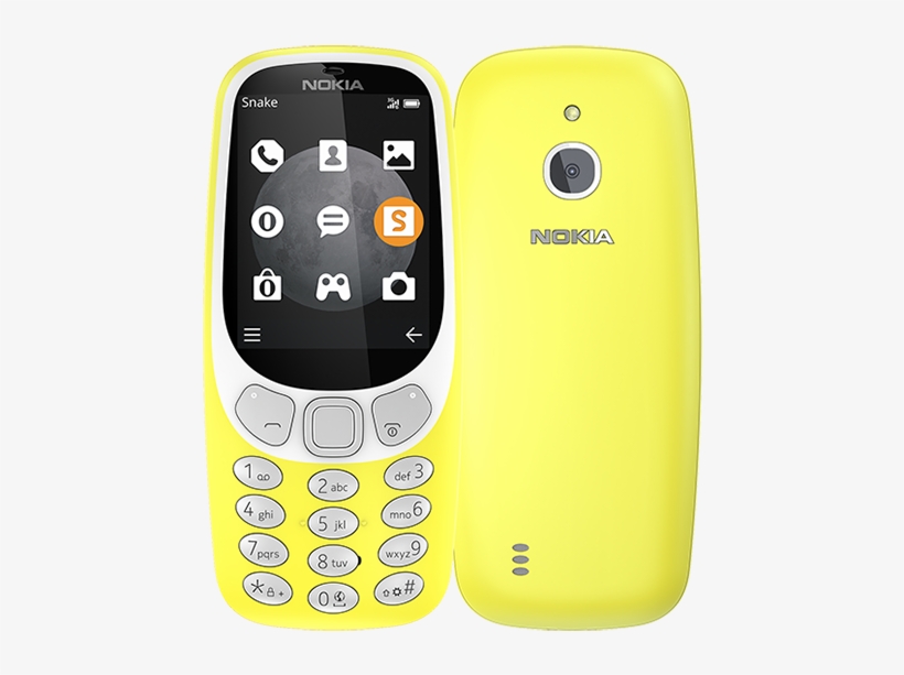 Nokia 3310 3g, Yellow - Nokia 3310 3g - Yellow, transparent png #4076390