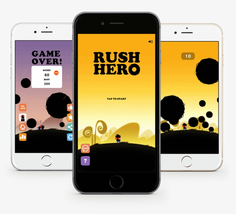 Rush Hero Is An Ios Gaming Application Developed By - Iphone, transparent png #4076560