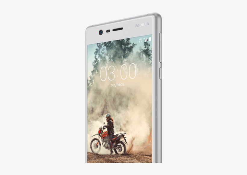 Nokia - Nokia 3 - Silver White, transparent png #4076795