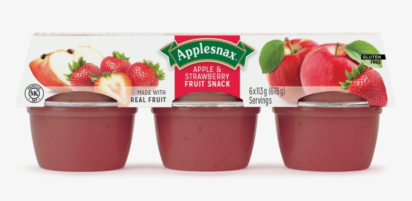 Applesnax Apple & Strawberry Cups - Leahy Orchards Inc., transparent png #4077004