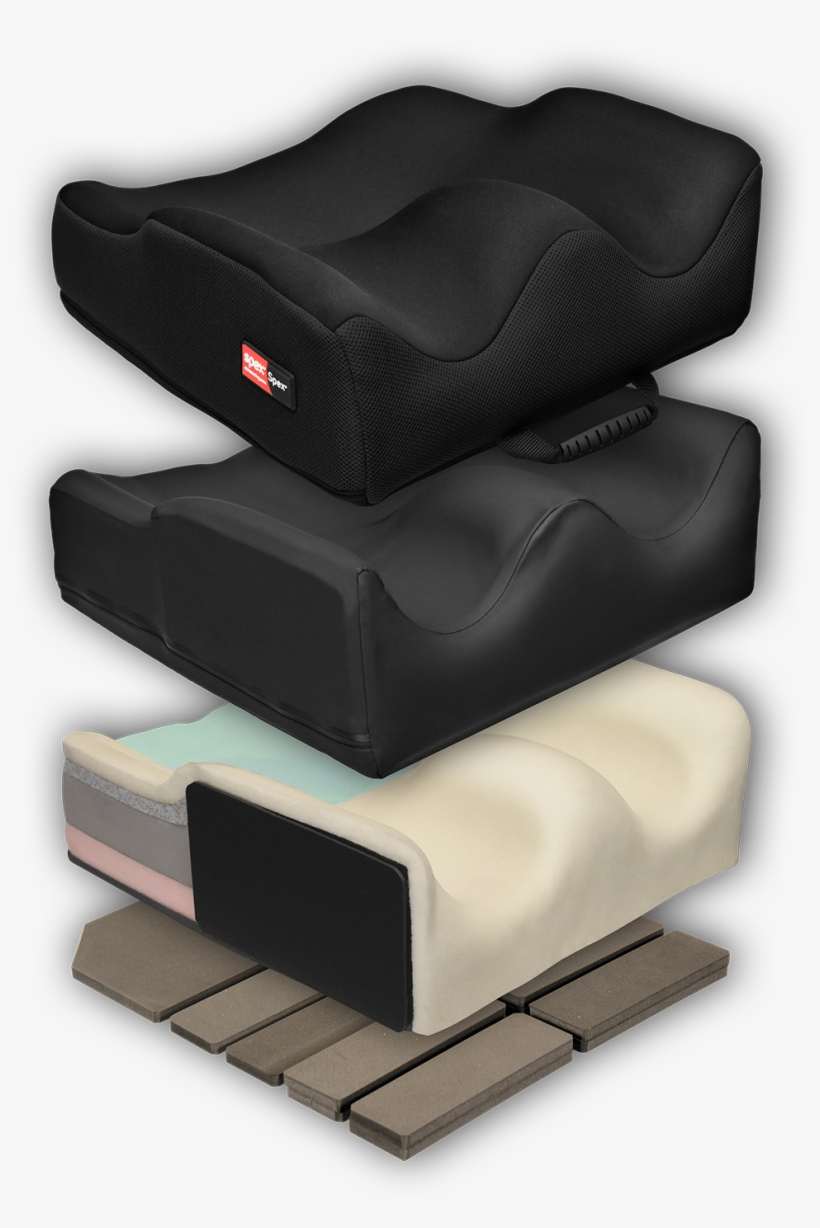 Spex Superhigh Contour Cushion Exploded View - Cushion, transparent png #4077295