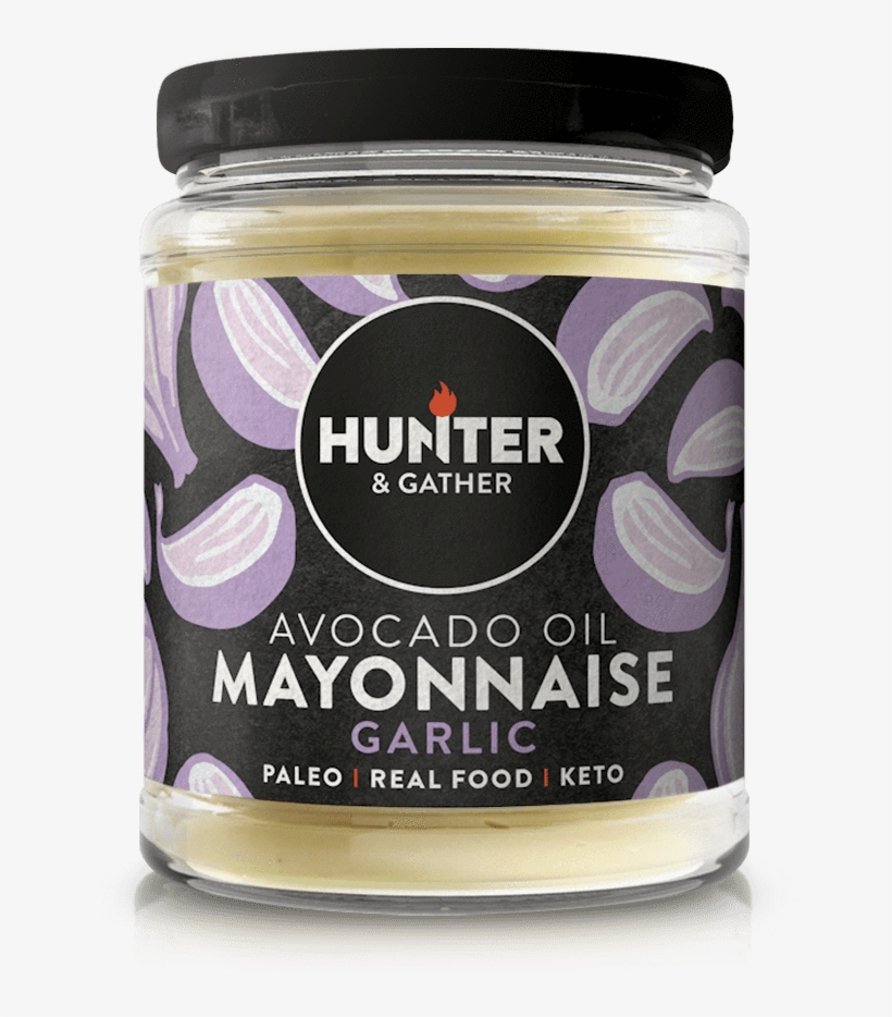 Garlic Avocado Paleo And Keto Avocado Oil Mayonnaise - Hunter & Gather Classic Avocado Oil Mayonnaise, transparent png #4077392