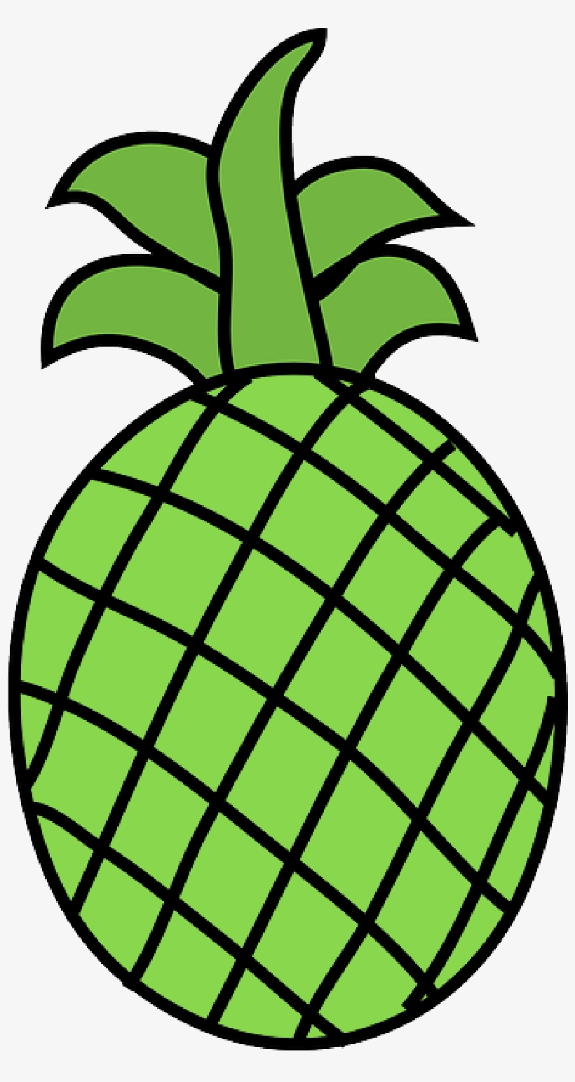 Free Pictures Pineapple - Fruits Clipart For Coloring, transparent png #4077645